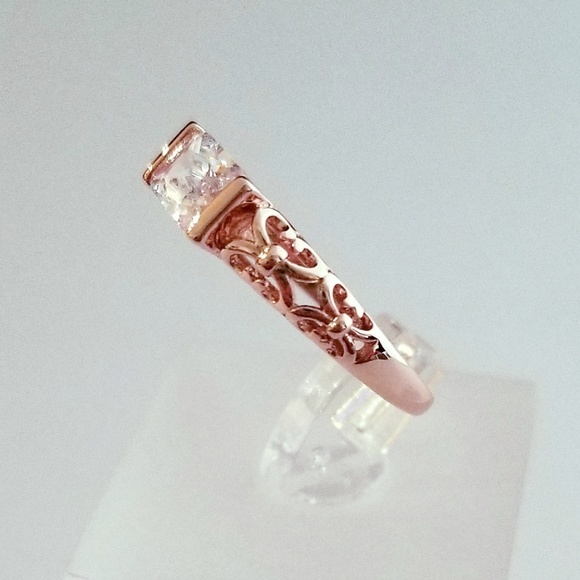 18k Rose Gold Horizontal Filigree Band - Picture 3 of 8